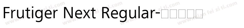 Frutiger Next Regular字体转换